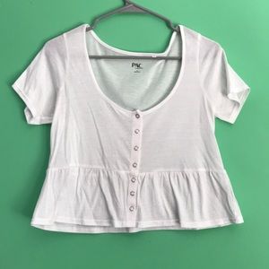 Pacsun cute white shirt